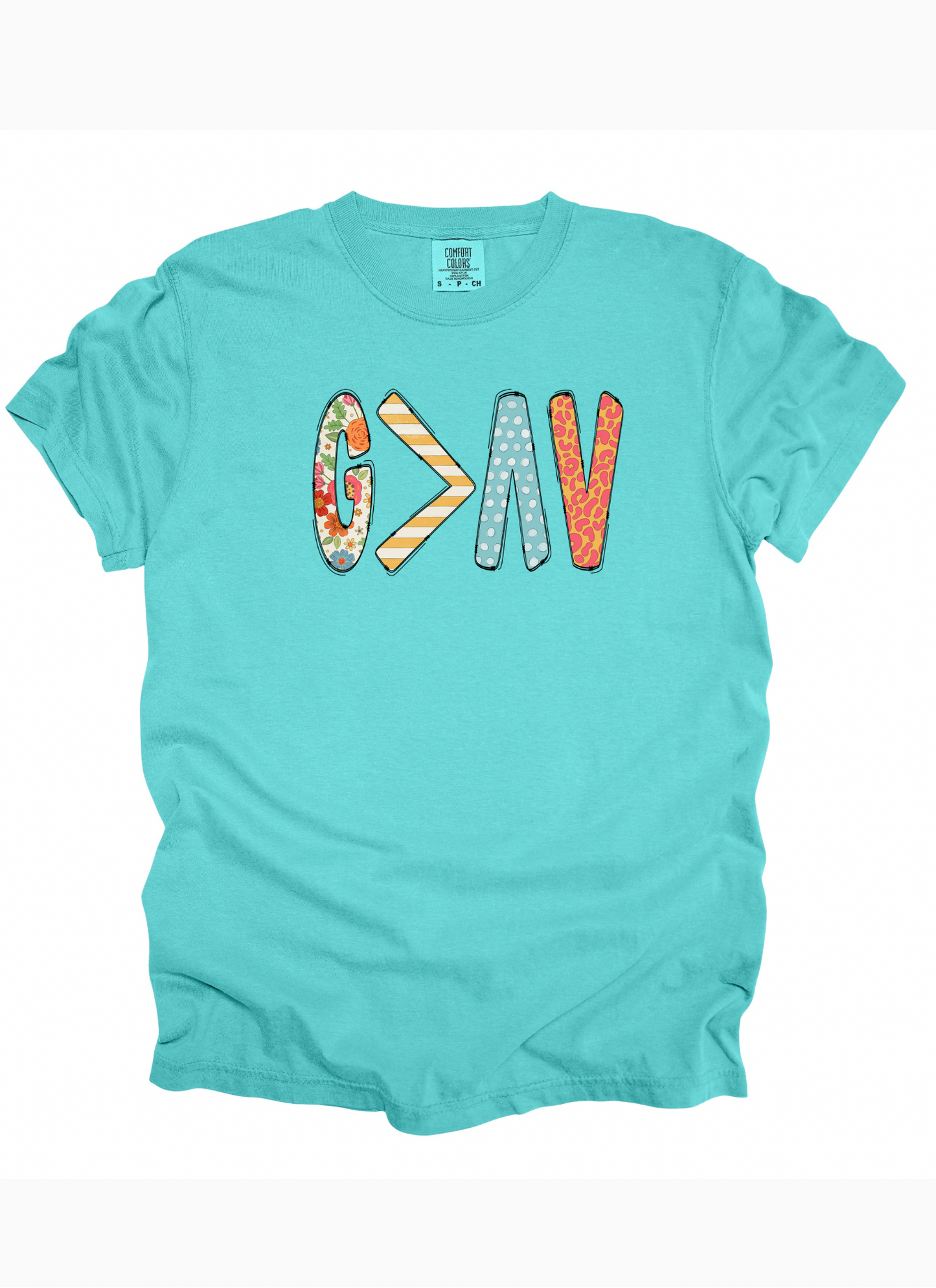 God is greater than the highs or lows patchwork