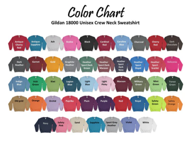 Custom Adult Crewneck Sweatshirt