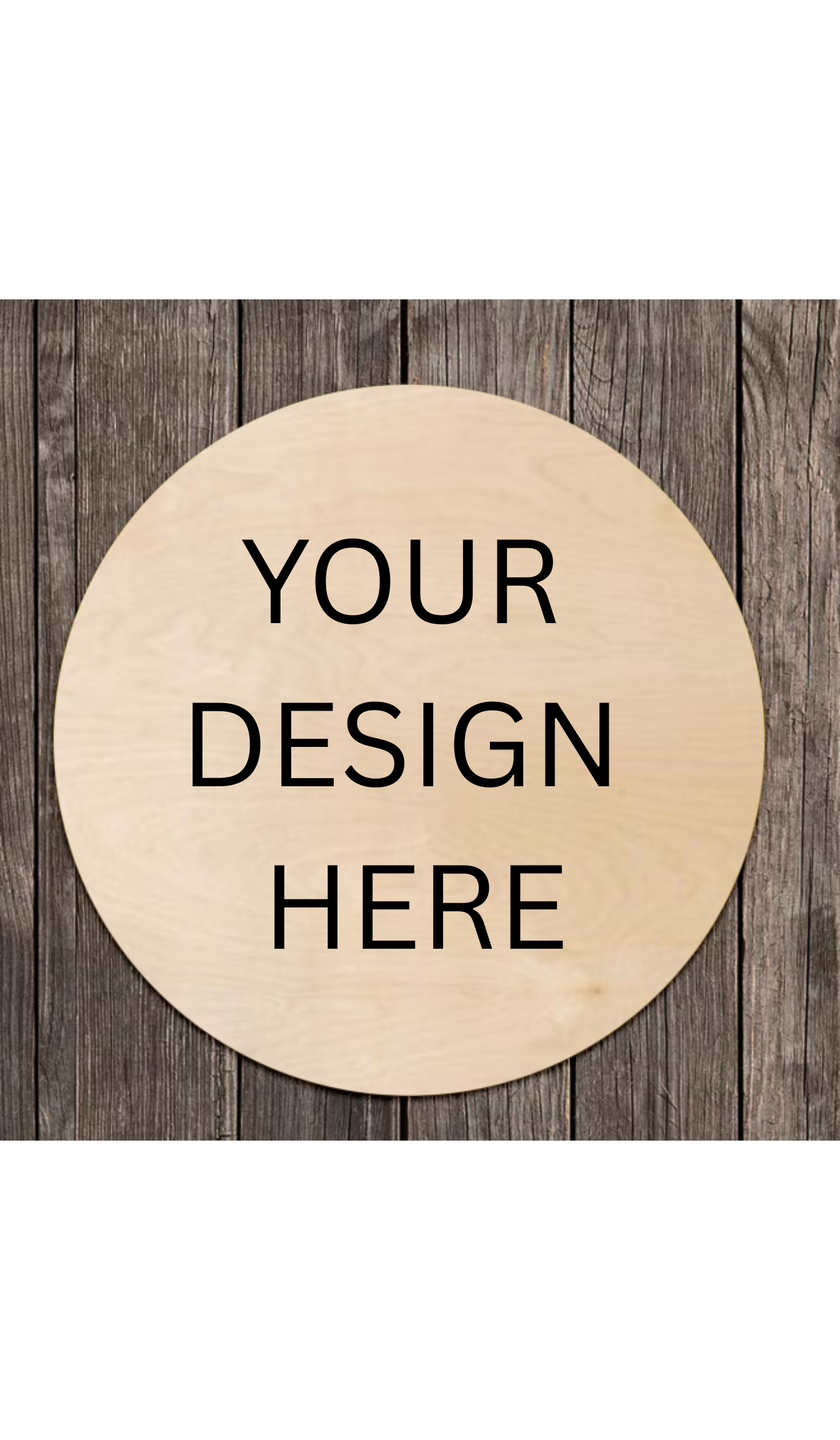🪵 Custom Round Wooden Sign – Personalized Home Decor