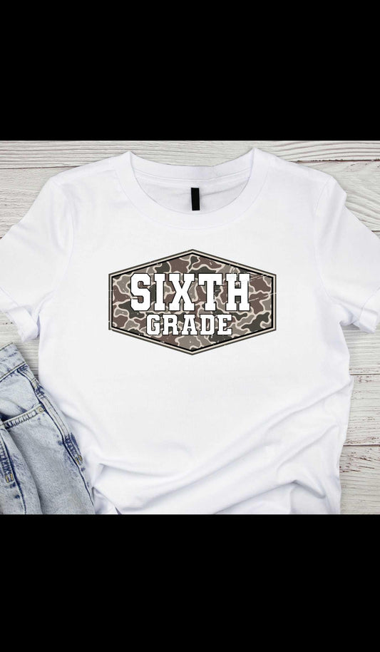 Retro Camo Back To School