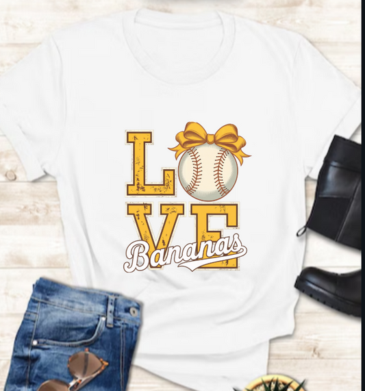 Cute Bananas Baseball