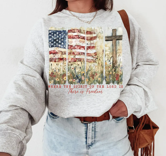 Retro Brushstroke Where the spirit of the Lord is