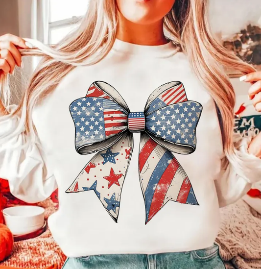 Western 4th Of July Howdy America Bow