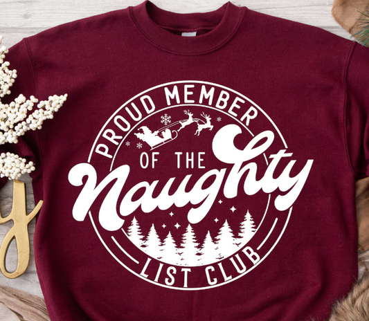 Proud Member of the Naughty List Club
