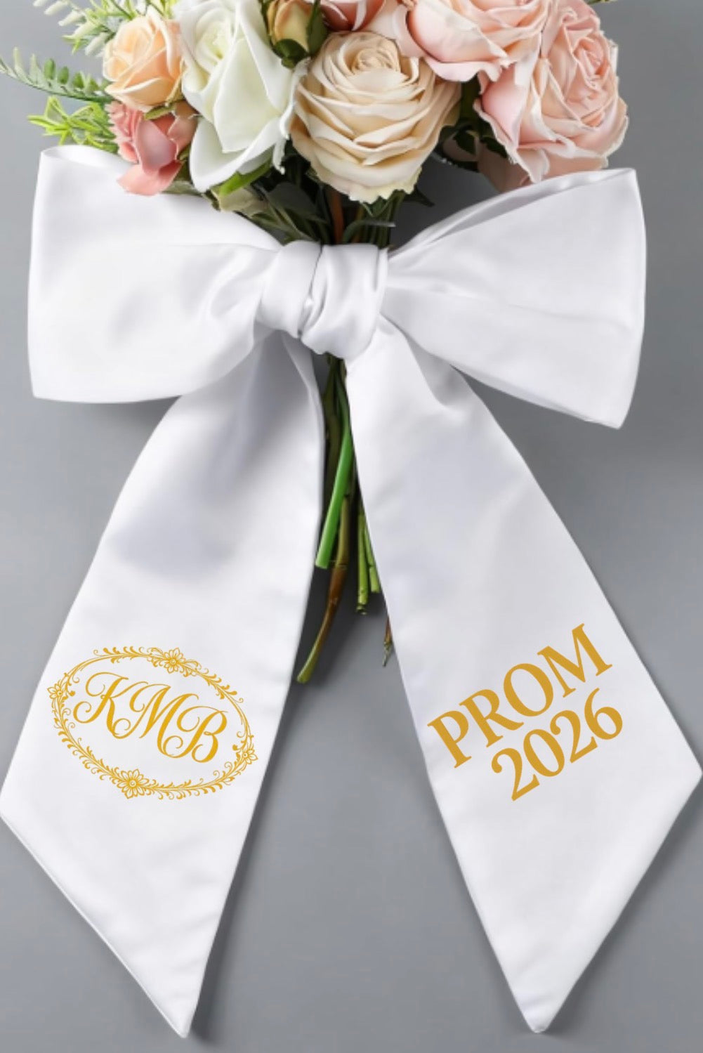 Personalized Monogram Bouquet Sash