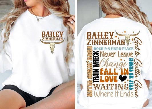Bailey Zimmerman Rock & A Hard Place Sweatshirt – Country Music Fan Apparel