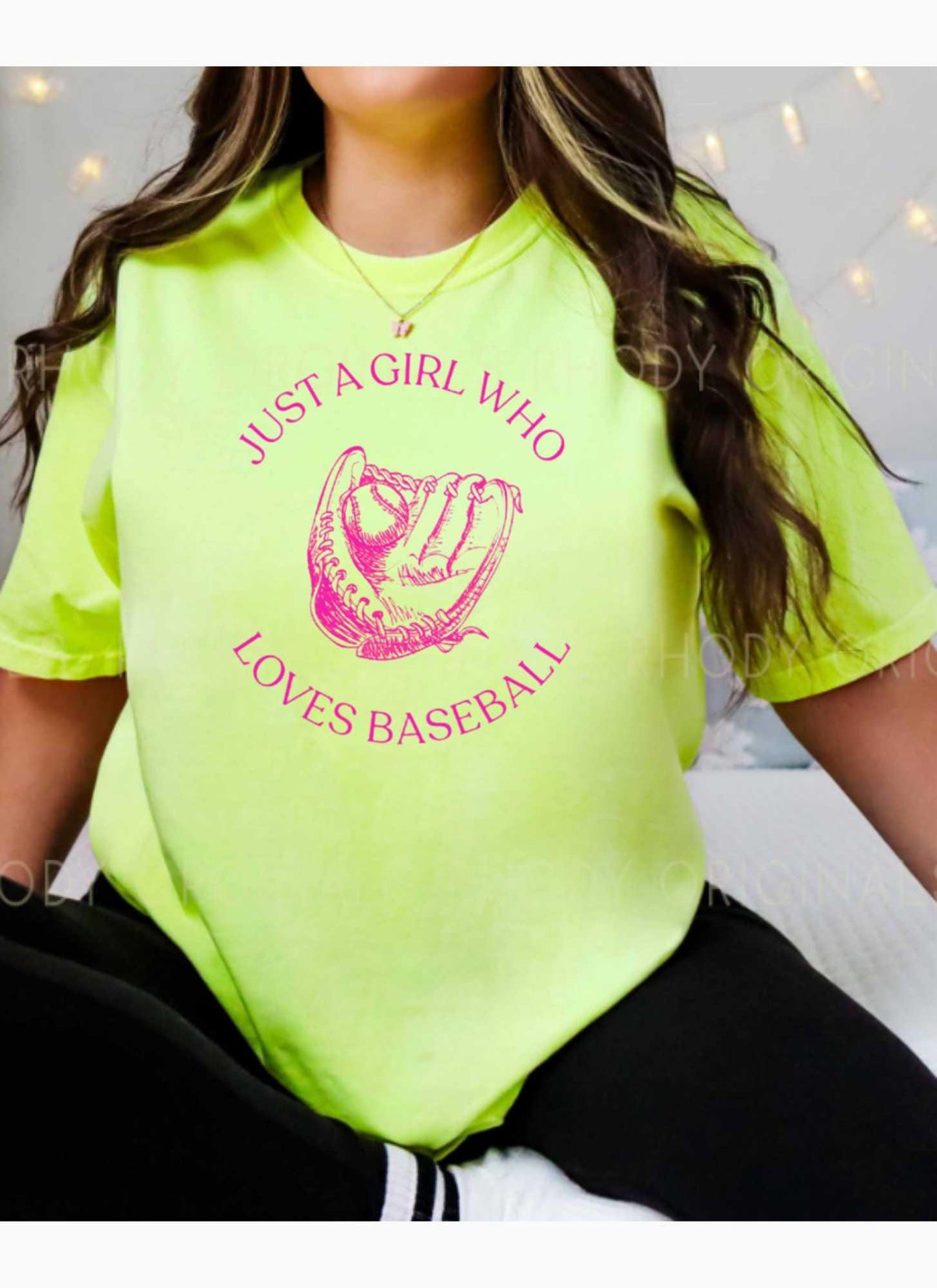 Just A Girl Who Loves Baseball Shirt | Baseball Fan Tee | Cute Sports Graphic T-Shirt