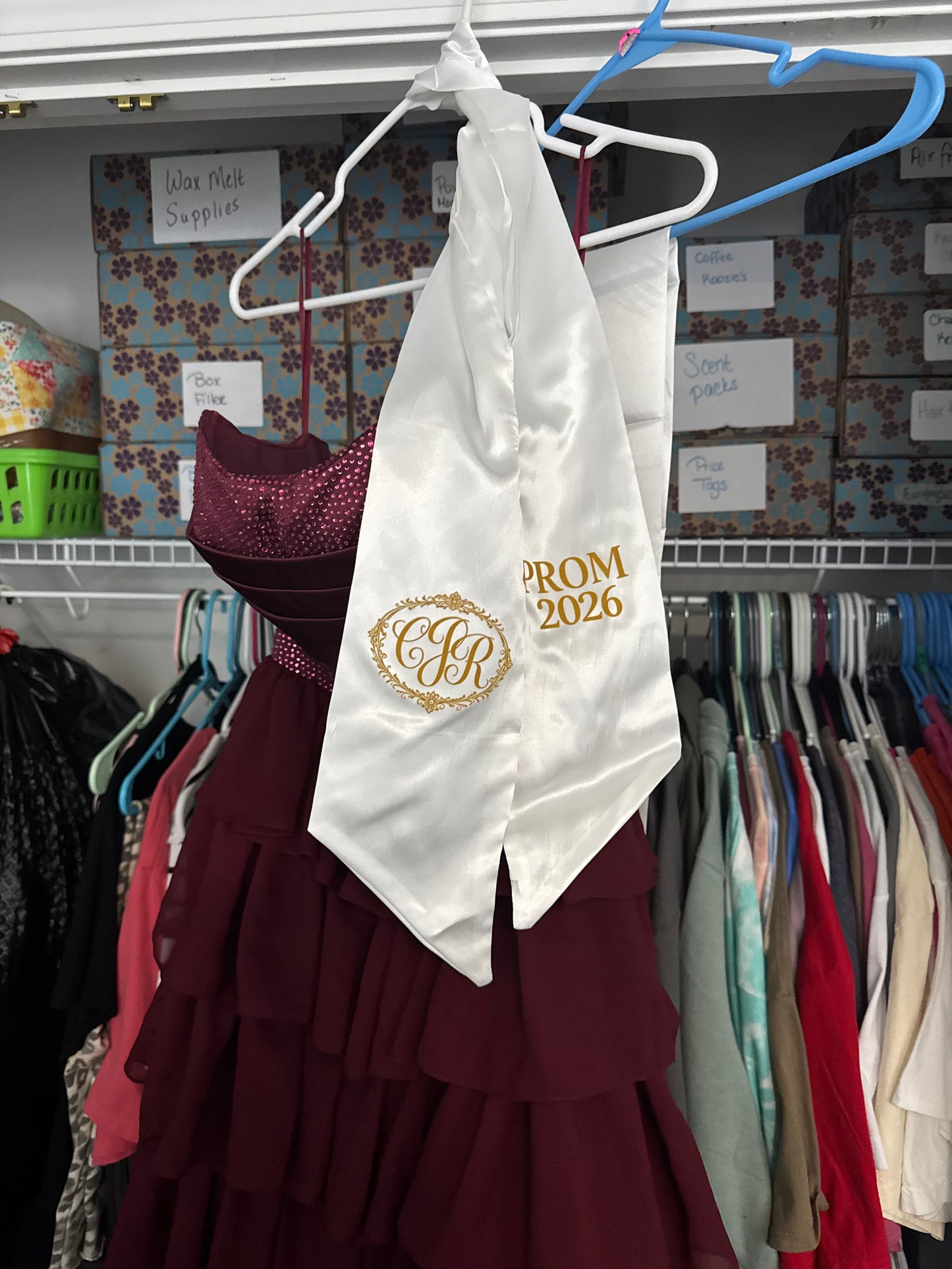 Personalized Monogram Bouquet Sash