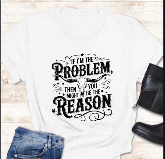 If I'm The Problem  Country Concert Tee  | Retro Western Style Shirt