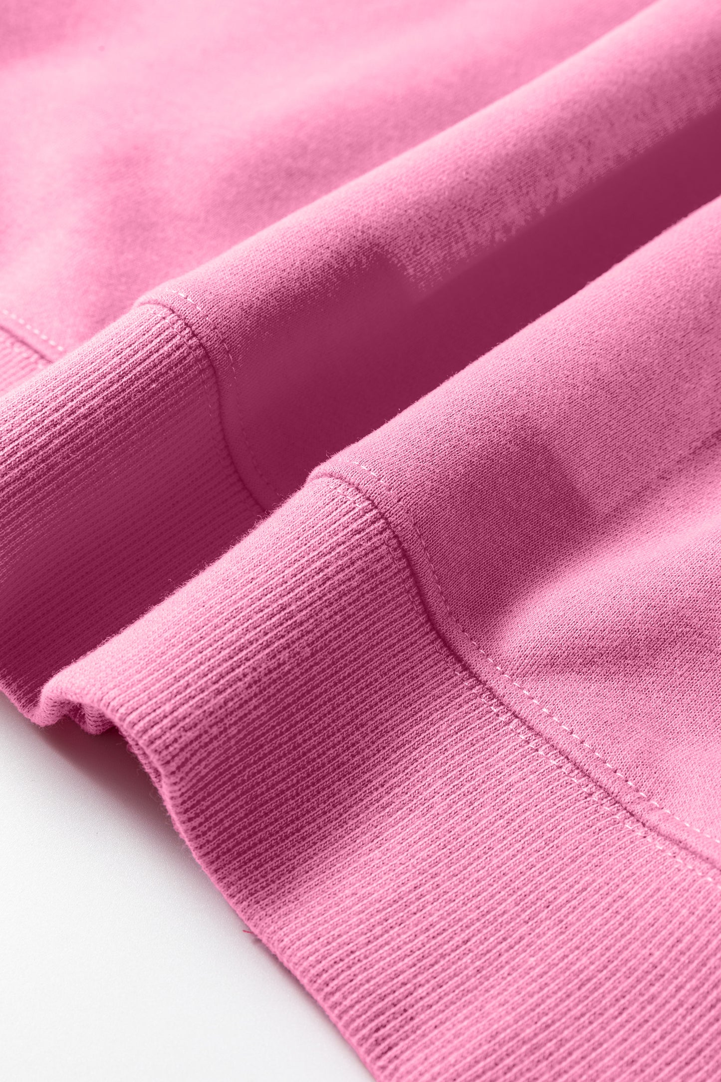 Apricot Pink Oversize Mock Neck Sweatshirt