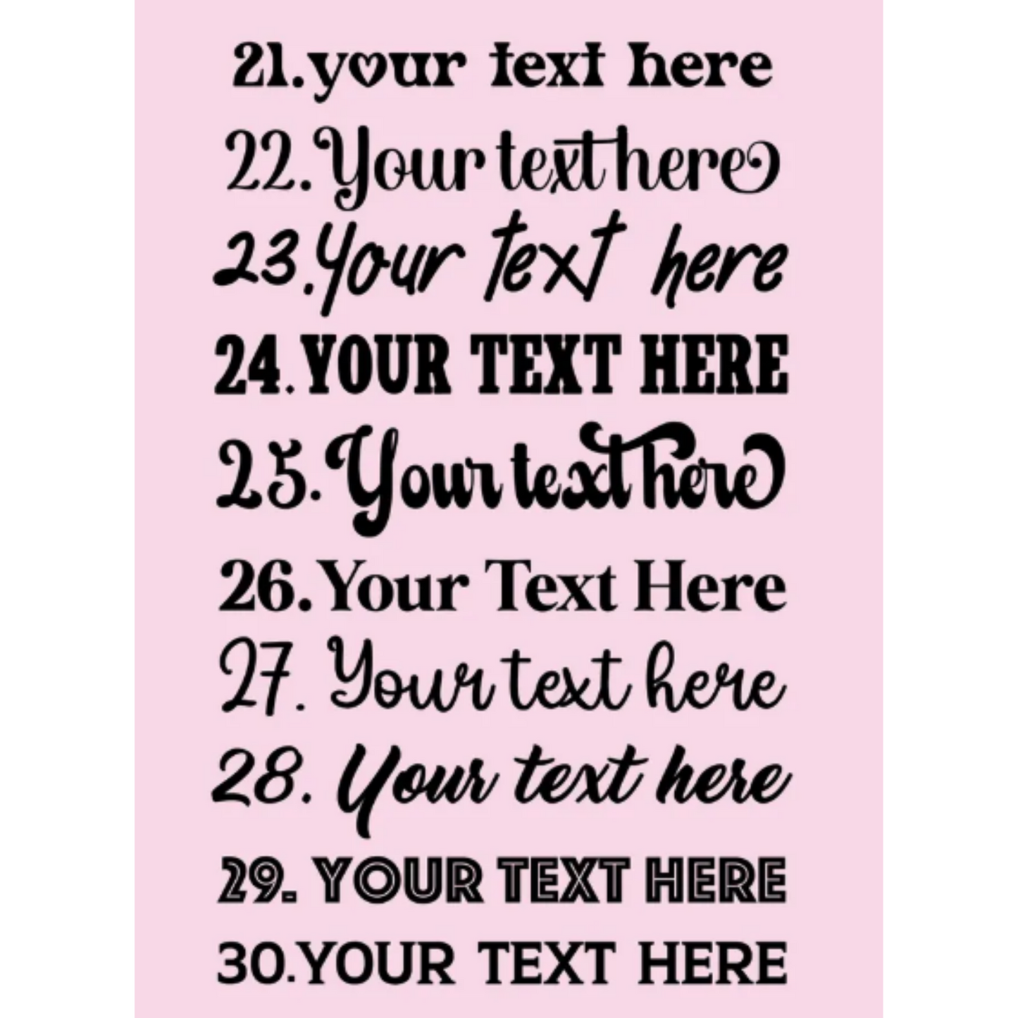Custom Text Vinyl Decals - Personalized Decals- Custom Stickers-