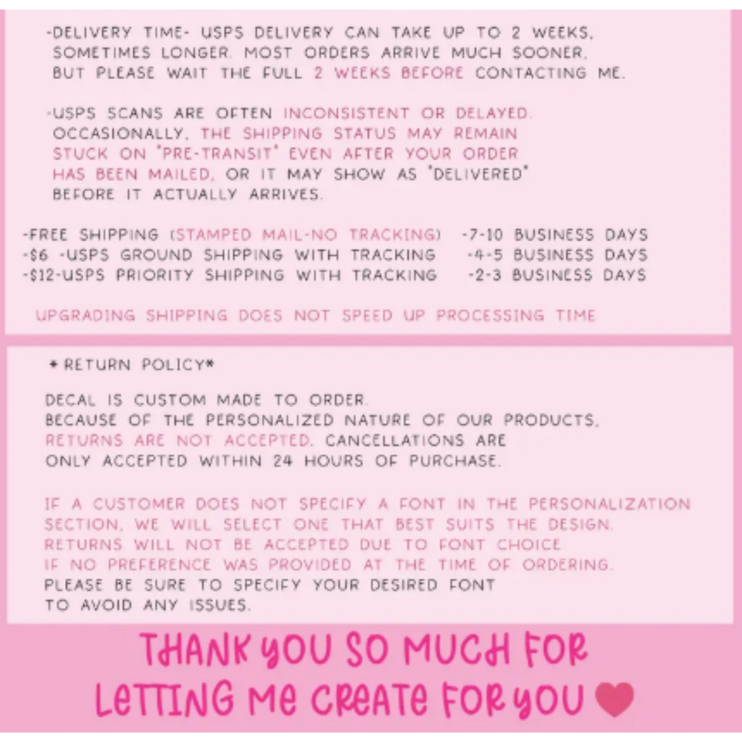 Custom Text Vinyl Decals - Personalized Decals- Custom Stickers-