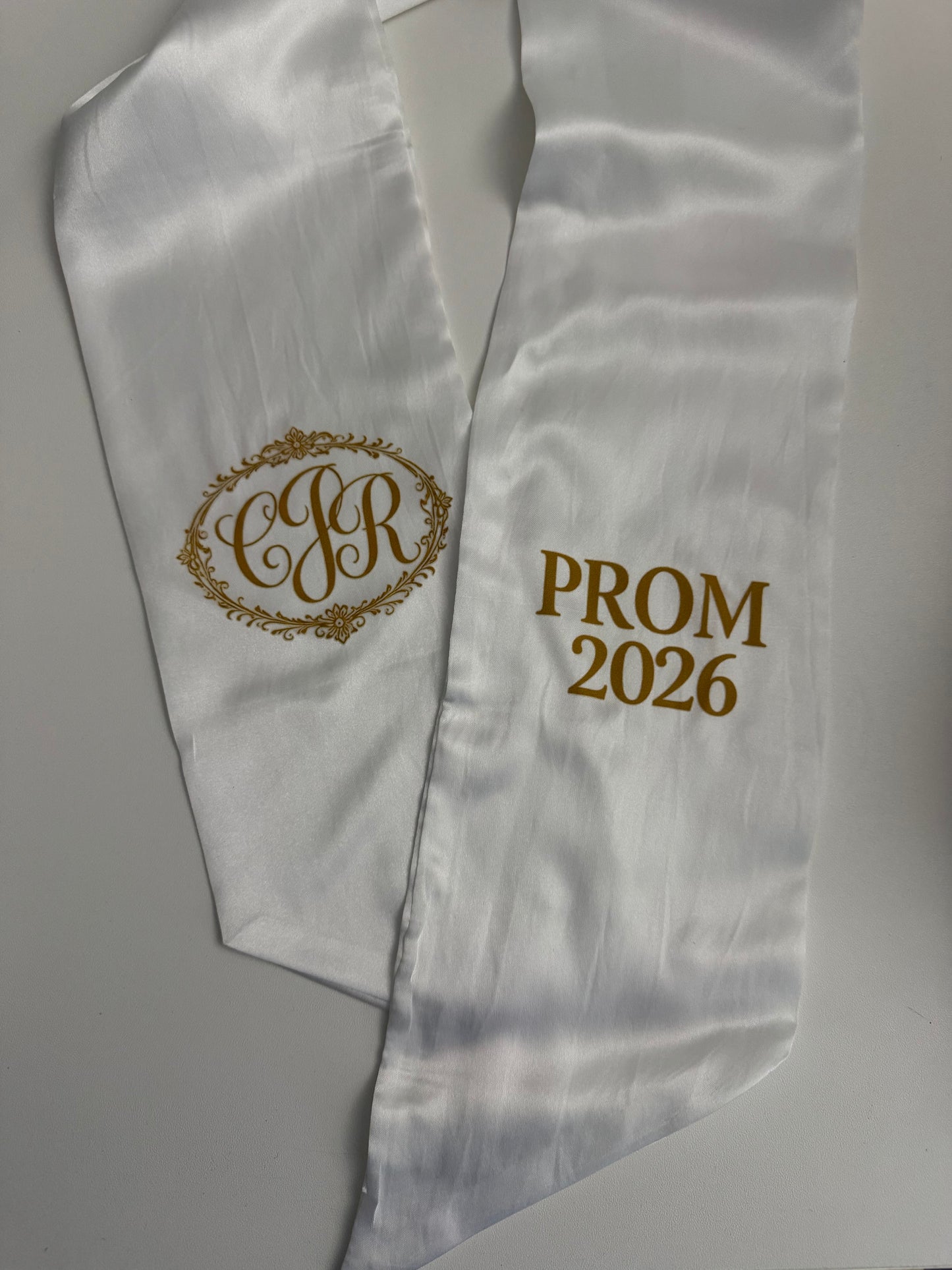 Personalized Monogram Bouquet Sash