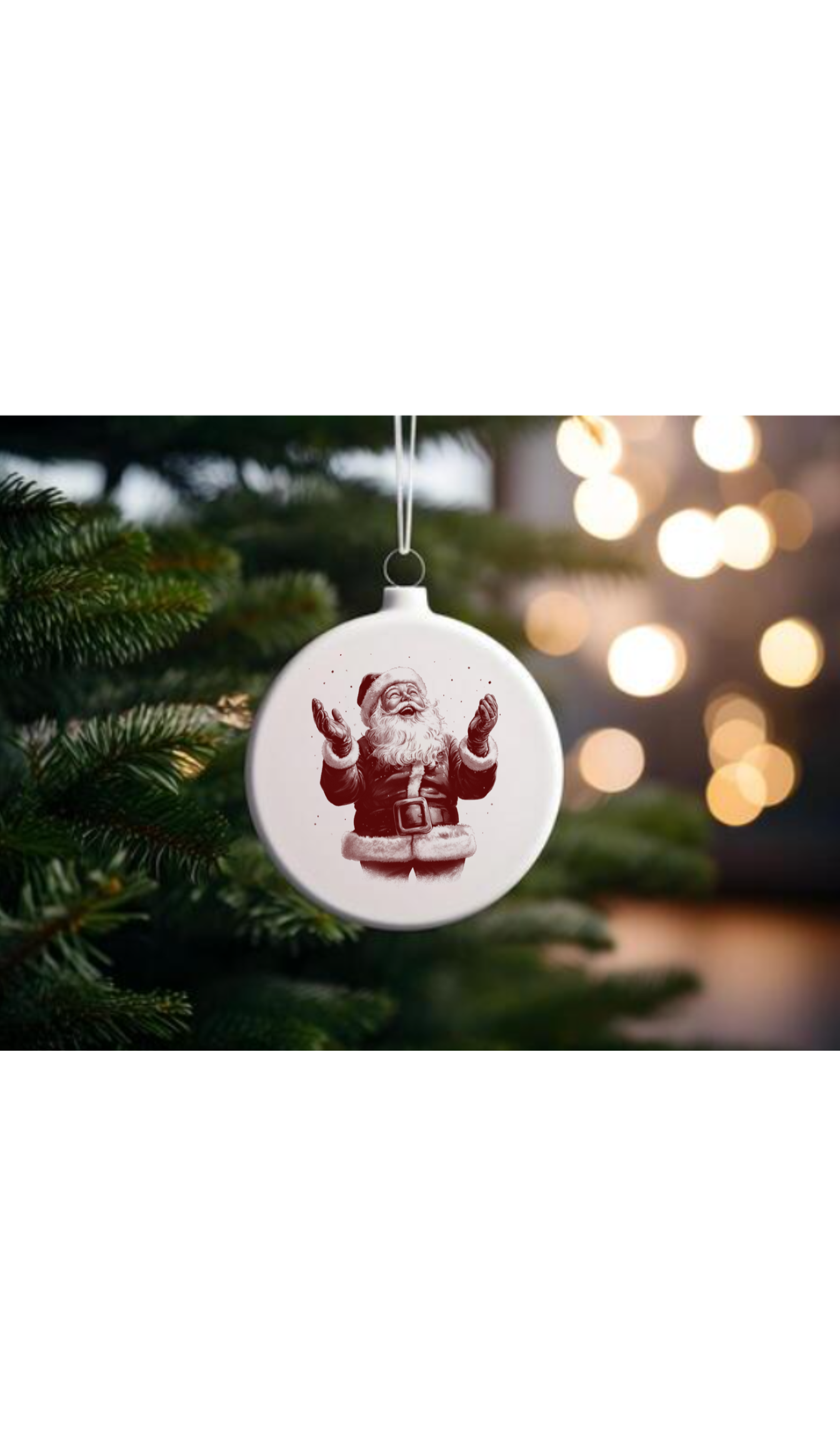 3 inch Personalized Round Circle Ornament