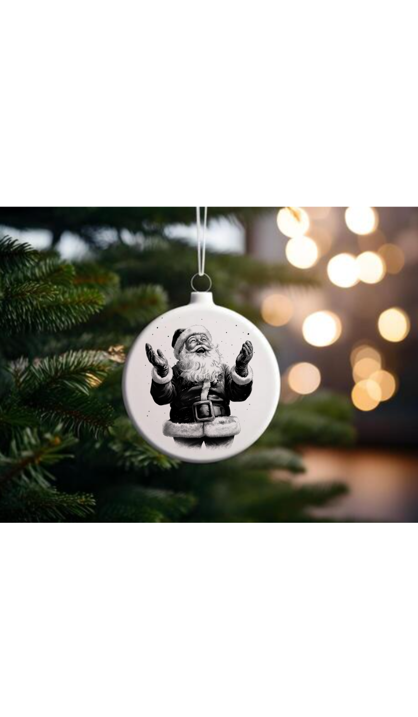 3 inch Personalized Round Circle Ornament