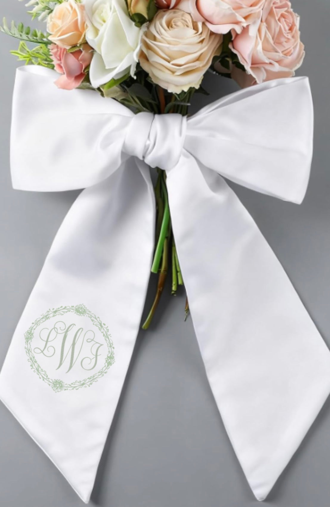 Personalized Monogram Bouquet Sash