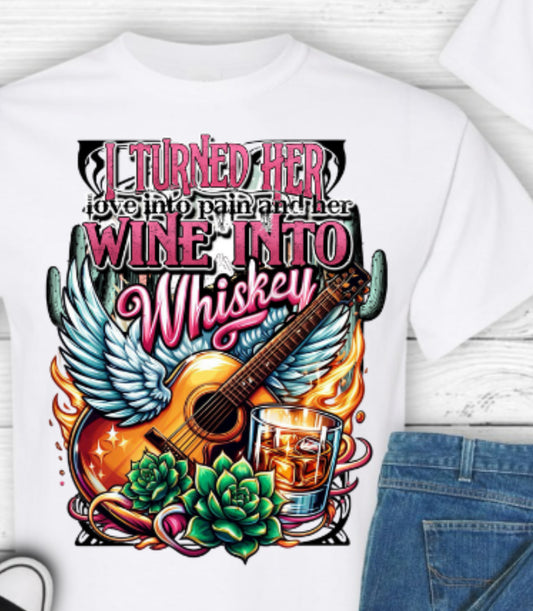 Wine into whiskey