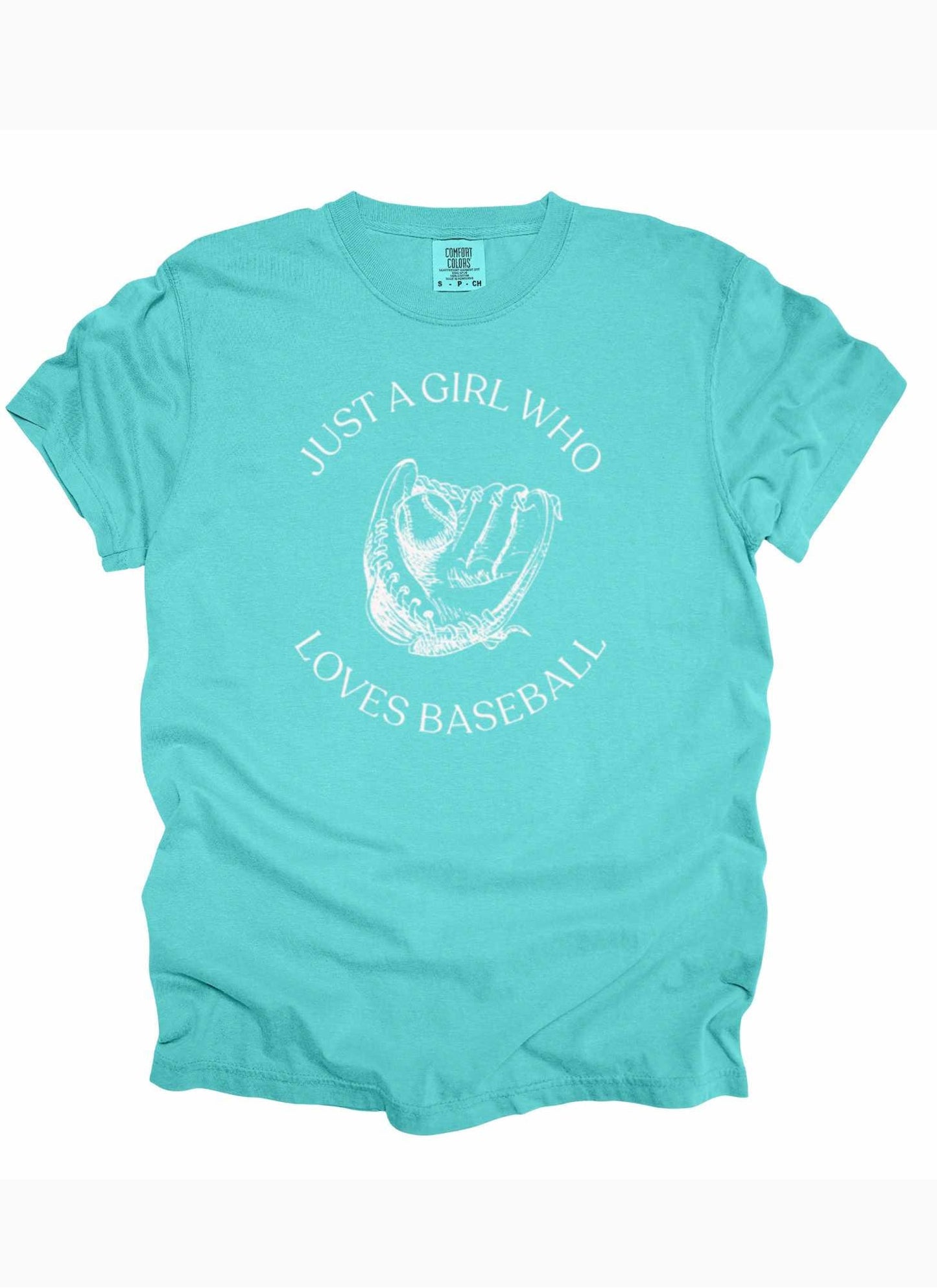 Just A Girl Who Loves Baseball Shirt | Baseball Fan Tee | Cute Sports Graphic T-Shirt