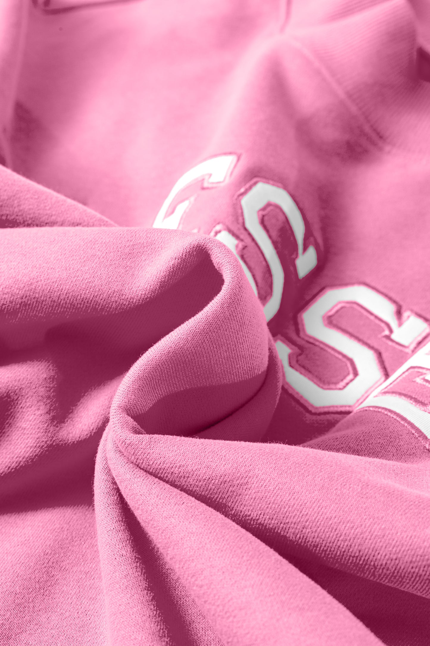 Apricot Pink Oversize Mock Neck Sweatshirt