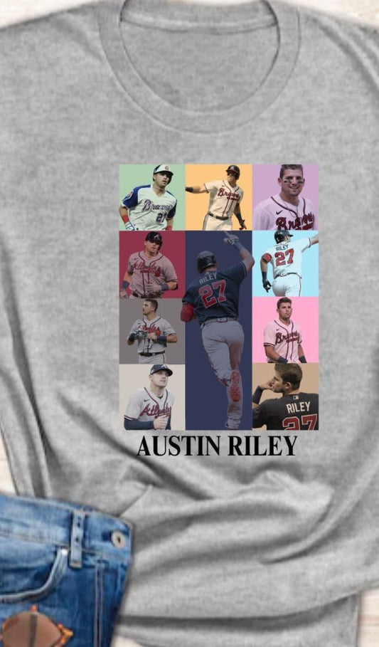 Austin Riley Collage T-Shirt: Atlanta Baseball Player Graphic Tee