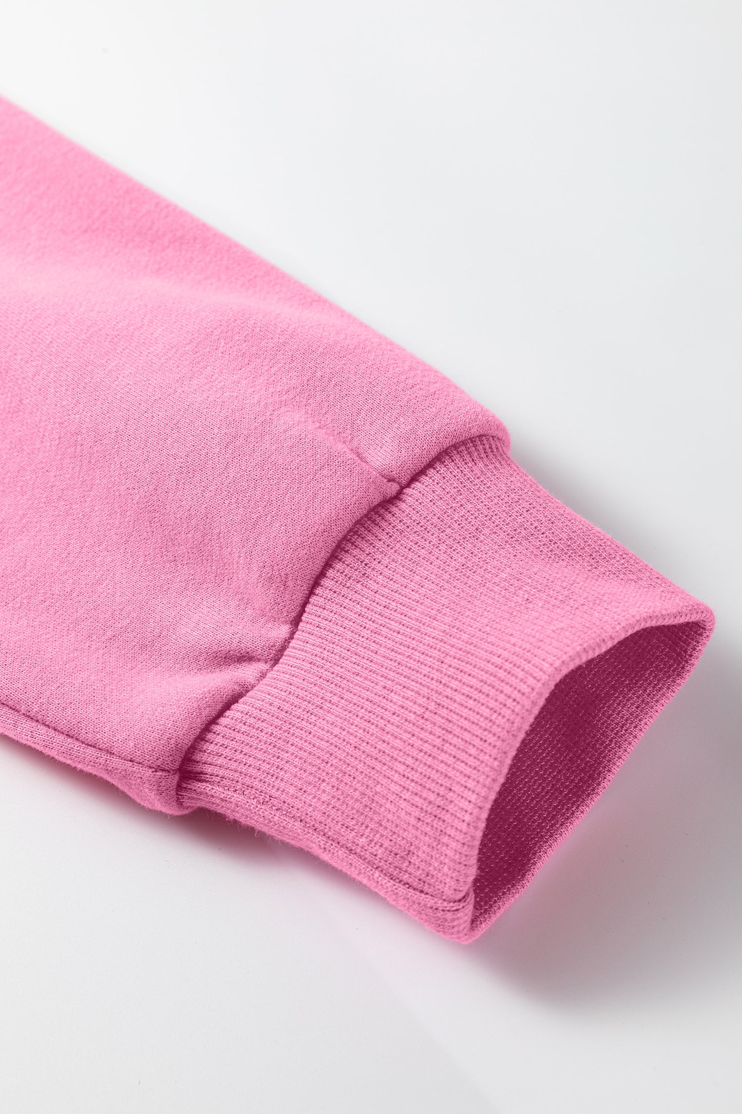 Apricot Pink Oversize Mock Neck Sweatshirt