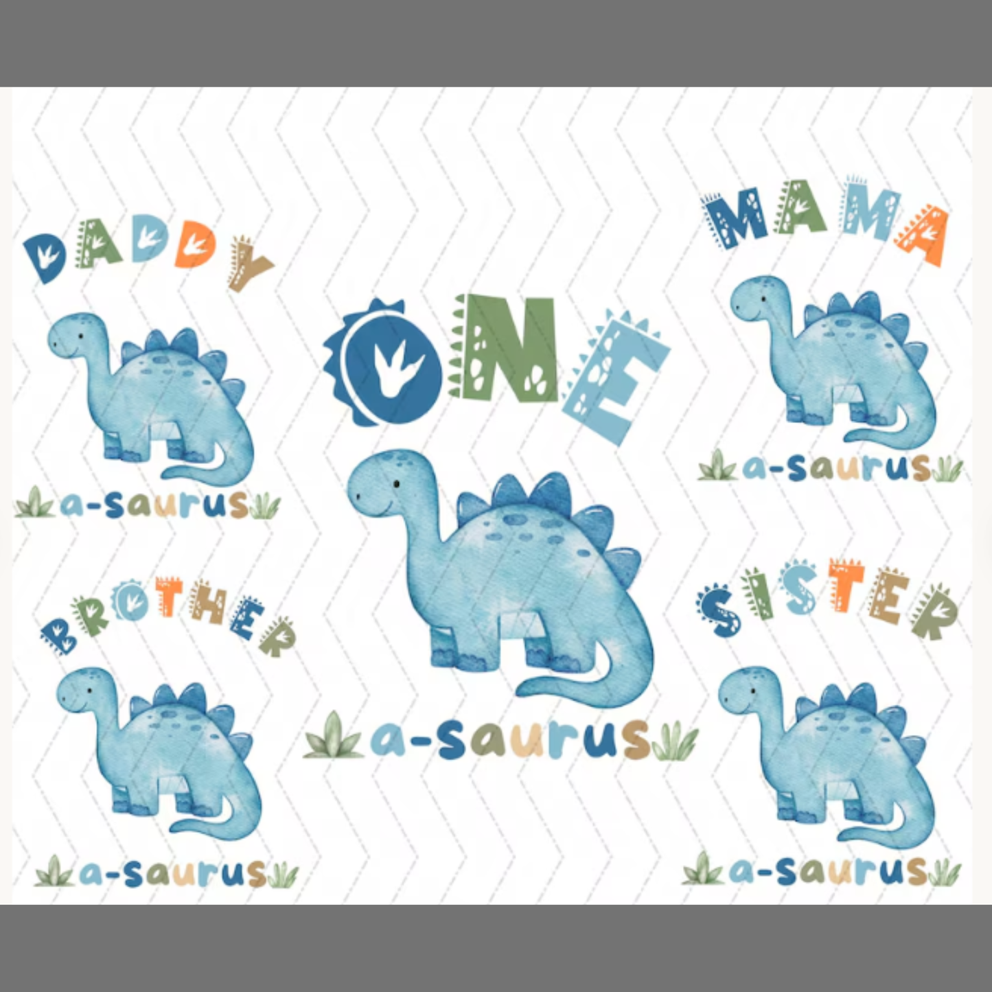 One Saurus Matching Family Tshirt
